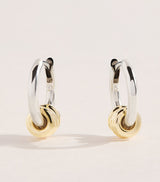 Harrods Spinelli Kilcollin Sterling Silver and Yellow Gold Nevine Hoop Earrings- Buy online at McGrocer