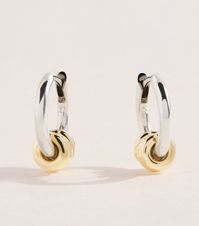 Spinelli Kilcollin hoop earrings sterling silver and yellow gold - British product