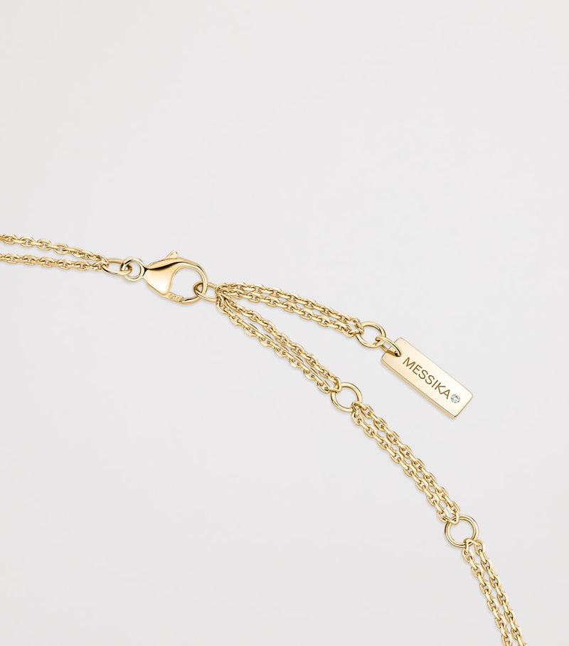 Messika yellow gold and diamond necklace 1.15ct - British product