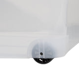 Wham 45 litre clear grey wheeled storage boxes, UK version