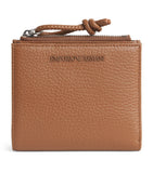 Emporio Armani leather bifold wallet with logo 11x9cm - British product