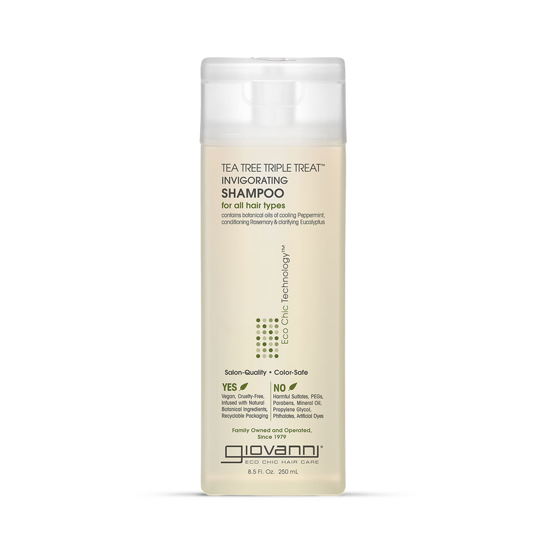 Giovanni tea tree triple treat shampoo 250ml, imported from the UK