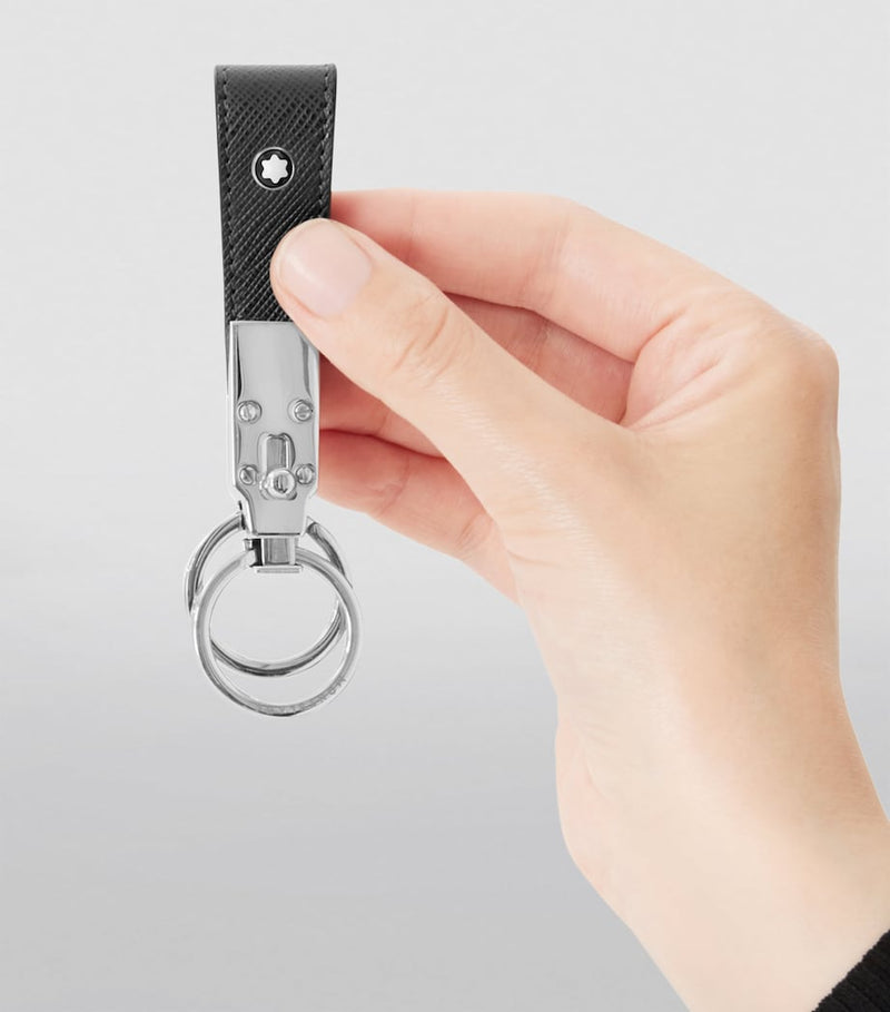 Montblanc Sartorial leather loop keyring, imported from the UK