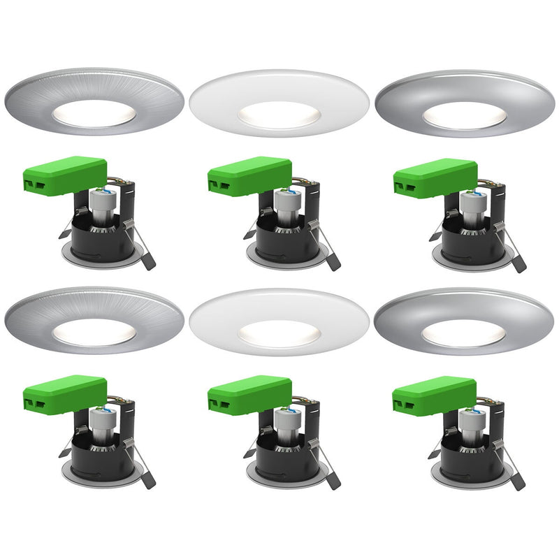4lite WiZ smart LED downlight pack of 2, IP65 fire rated (British brand)