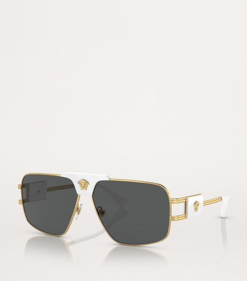 Versace steel sunglasses model 0VE2251, imported from the UK