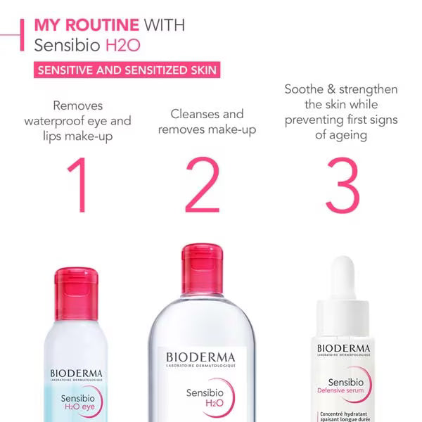 Bioderma Sensibio H2O reverse pump 850ml - British product