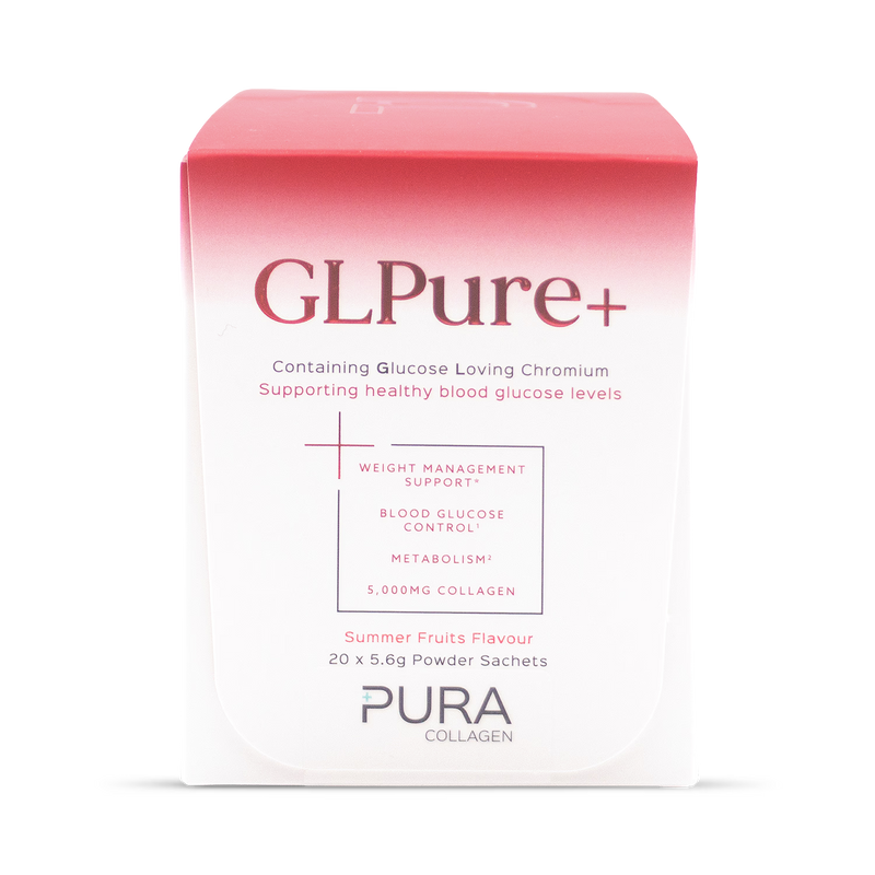 Pura Collagen GLPure+ Summer Fruits supplement sachets 20x5.6g - British product