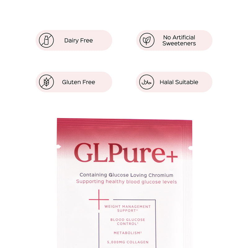 Pura Collagen GLPure+ Summer Fruits supplement sachets 20x5.6g - British product