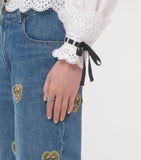 Valentino Garavani crystal VLogo ring (British brand)