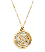 Harrods Emily P. Wheeler Yellow Gold and Diamond Spiral Necklace- Buy online at McGrocer