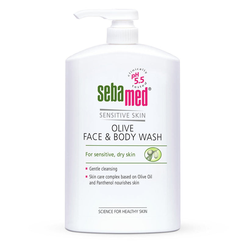 Sebamed face and body wash with pH 5.5, 1L bottle (British brand)