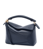 LOEWE Mini Puzzle Edge top-handle bag in calfskin, imported from the UK