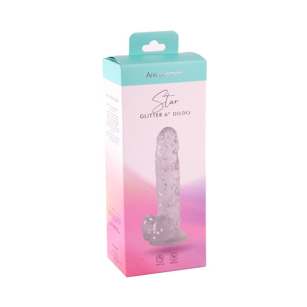 Ann Summers silver star glitter dildo 6 inch, UK version
