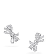 Harrods Graff White Gold and Diamond Tilda's Bow Stud Earrings- Buy online at McGrocer