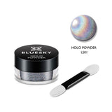 Bluesky Holo Nail Art Powder with Brush - British product