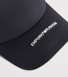Emporio Armani cotton logo baseball cap, UK version