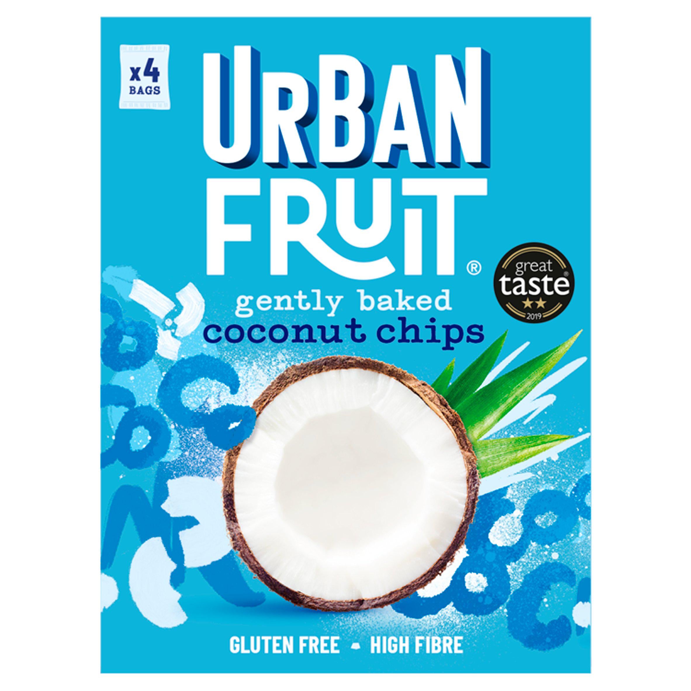 Urban Fruit Gently Baked Coconut Chips 4x18g GOODS Sainsburys