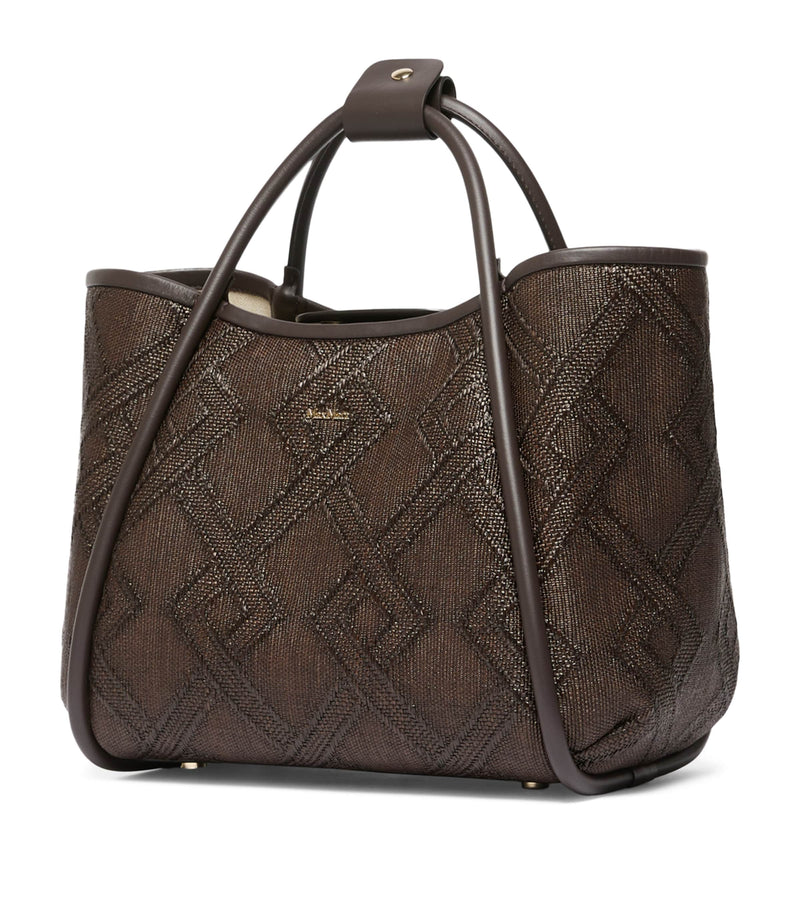 Max Mara Marine leather top-handle bag - British product