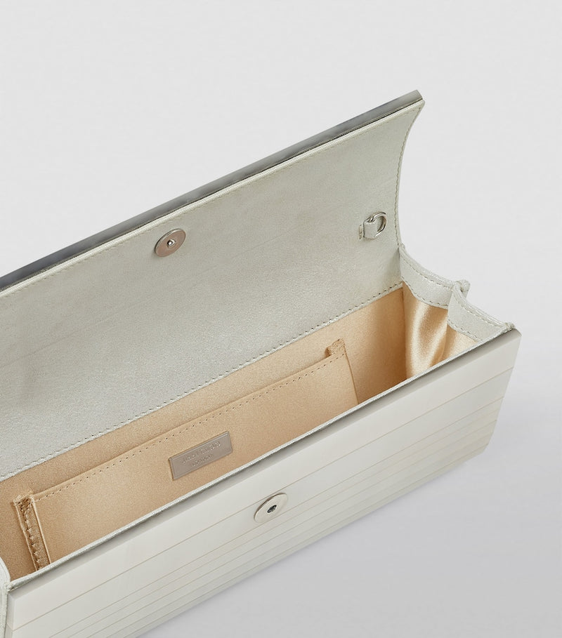 Jimmy Choo mother-of-pearl Sweetie clutch bag, imported from the UK