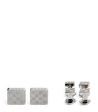 Tateossian Thompson engraved cufflinks and studs set, imported from the UK