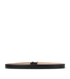 Jimmy Choo mini Helina leather belt with JC logo buckle (British brand)