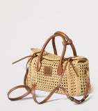 Miu Miu raffia top-handle handbag, imported from the UK