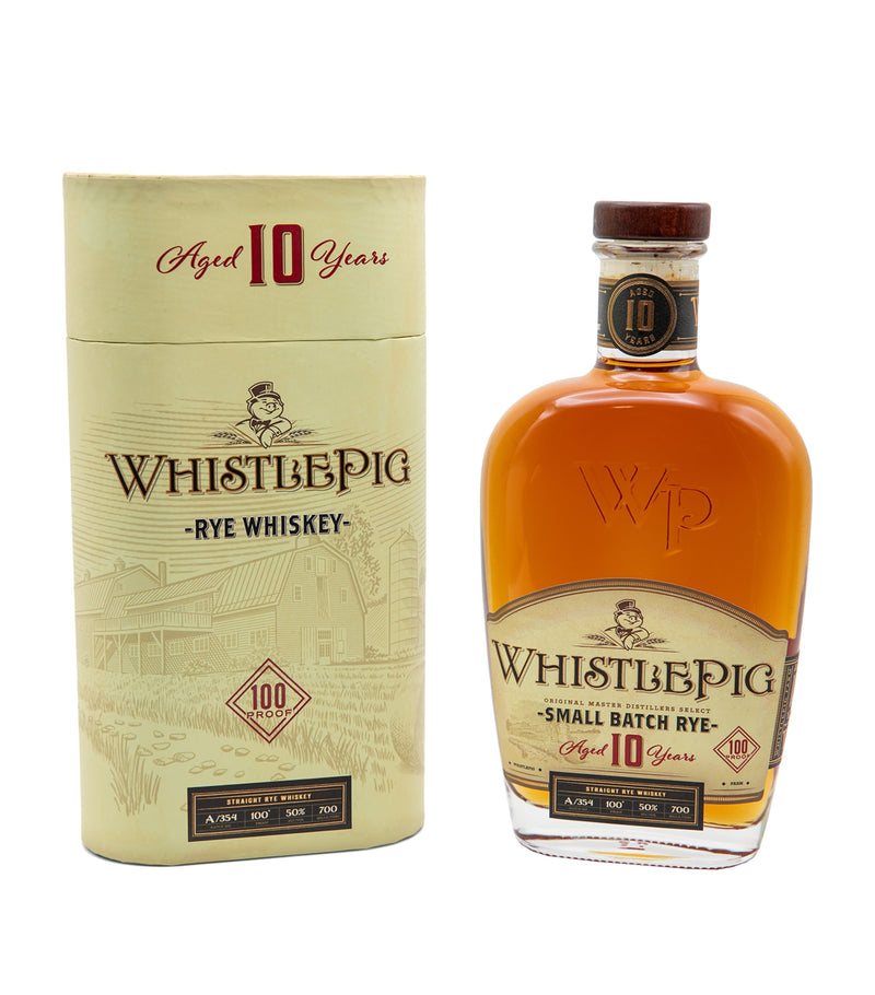 WhistlePig 10-year-old rye whiskey 70cl (British brand)