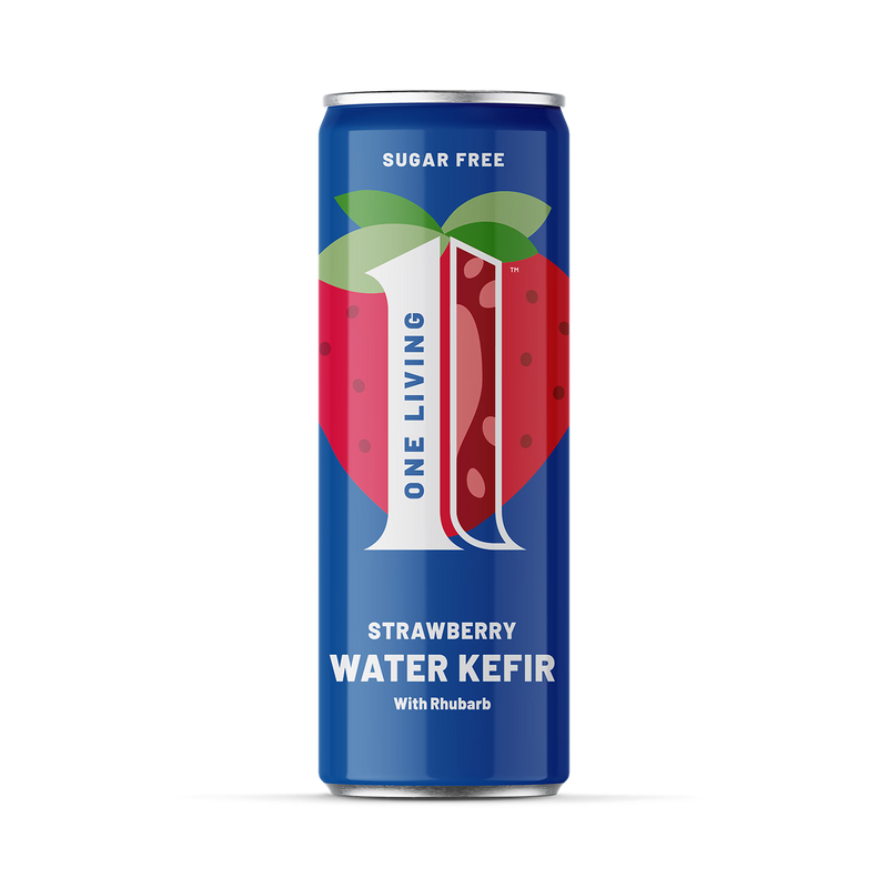 One Living strawberry kefir drink 250ml (British brand)