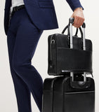 Aspinal of London Mount Street briefcase Saffiano leather (British brand)