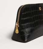 Harrods small croc-embossed leather cosmetics bag, UK version