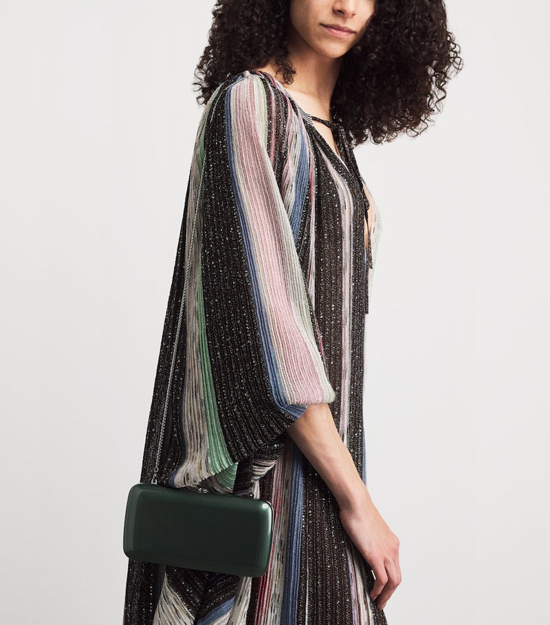 Jeffrey Levinson Finley mirrored clutch bag (British brand)