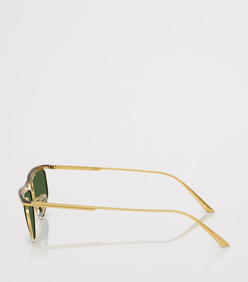 Oliver Peoples 1986C steel oval sunglasses, imported from the UK