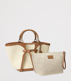 Ralph Lauren woven tote bag, luxury designer handbag, imported from the UK