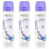 Superdrug Yardley Lavender Floral Body Spray for Women 3x75ml- Buy online at McGrocer