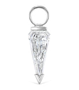 Harrods Maria Tash White Gold Silhouette Diamond Earring Charm 8mm- Buy online at McGrocer