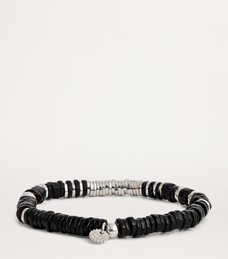 Tateossian agate sterling silver bracelet, UK version