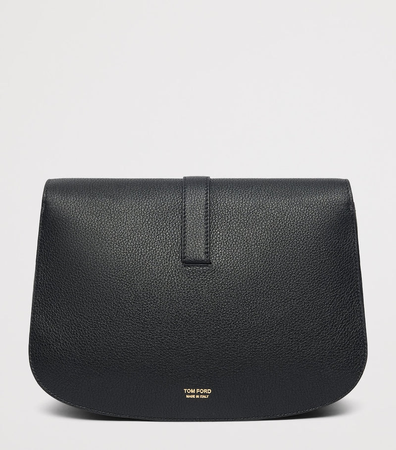 TOM FORD large leather cross-body bag with gold-tone T hardware, UK version