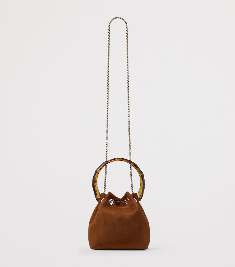 Jimmy Choo Bon Bon goat suede top-handle bag, UK version
