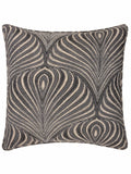 Riva Paoletti black jacquard cushion 55cm - British product