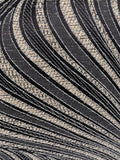 Riva Paoletti black jacquard cushion 55cm - British product