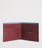 Paul Smith leather bifold wallet with Signature Stripe lining, imported from the UK