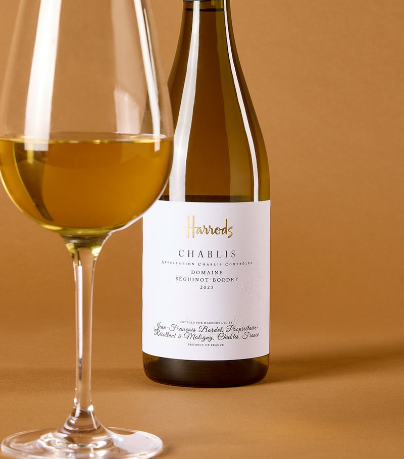 Harrods Chablis white wine case 12 bottles, UK version