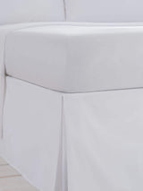 White Cotton Rich Bed Valance