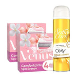 Venus Spa Breeze razor blades and shaving gel bundle (British brand)