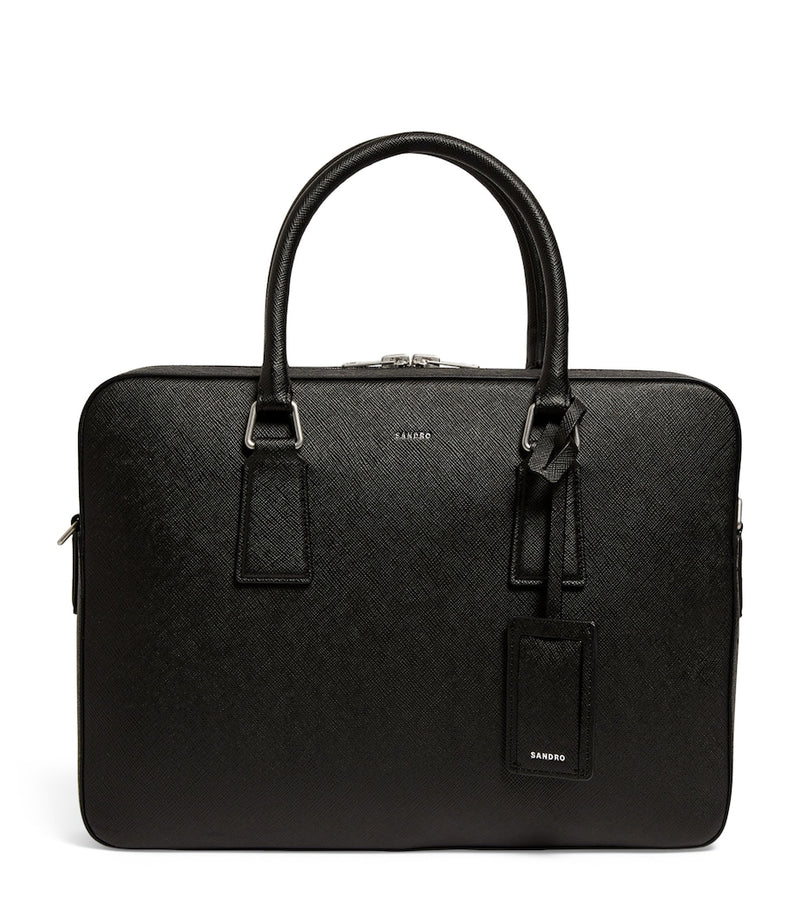 Sandro Paris leather slim briefcase (British brand)