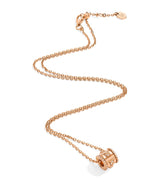 Harrods Marli New York Rose Gold and Diamond LIFE Necklace 45cm- Buy online at McGrocer
