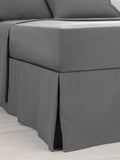 Grey charcoal cotton rich valance, UK version