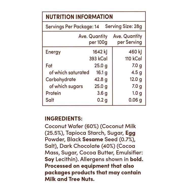 Tropical Fields coconut wafer thins 397g (British brand)