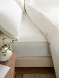 White Brushed Cotton Supersoft Deep Fitted Sheet