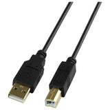 USB 2.0 cable A-Male to B-Male 3m, UK version